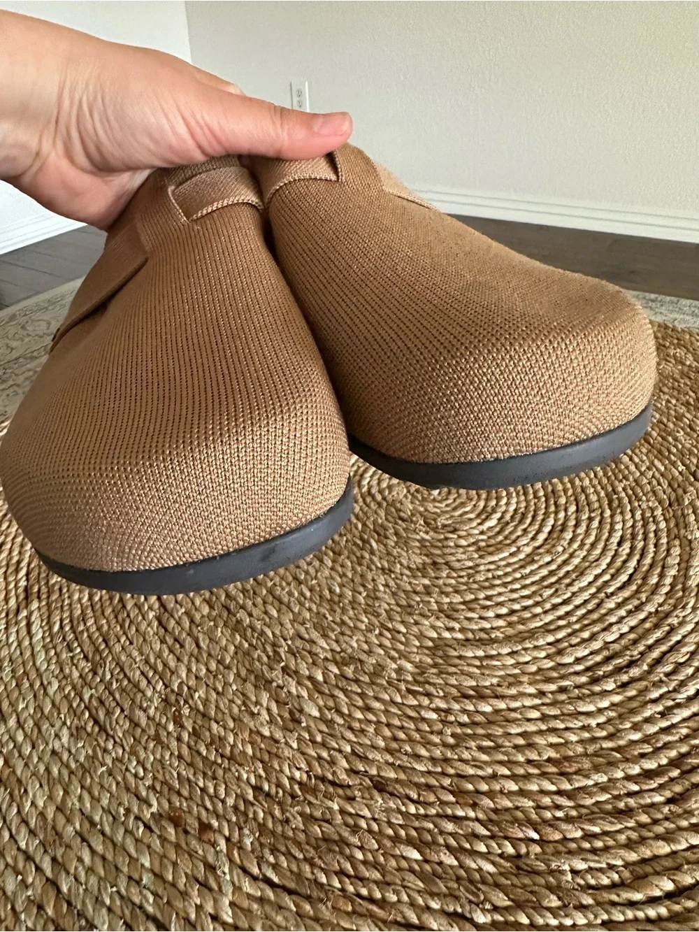 Rothys Tan Slip-On Clogs